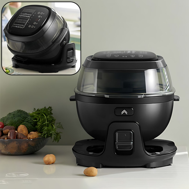 Smart-аерогриль Zepline ZP-140, аерофритюр 10 л, 4000 Вт, 18 програм, сенсорне керування, чорний