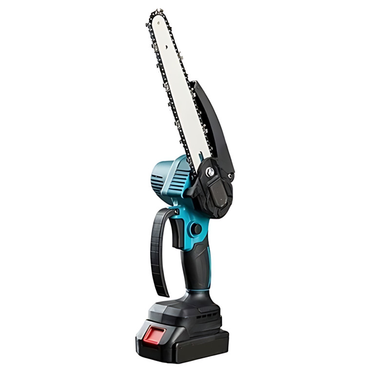 KRAFFTEC Chain Saw 8" — акумуляторна ланцюгова мініпила 24 V, 2 АКБ, 550-800 Вт, шина 205 мм, 10 м/с, кейс фото - 2