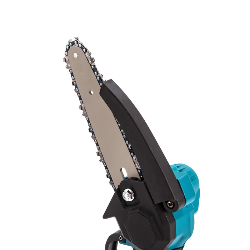 KRAFFTEC Chain Saw 8" — акумуляторна ланцюгова мініпила 24 V, 2 АКБ, 550-800 Вт, шина 205 мм, 10 м/с, кейс фото - 5