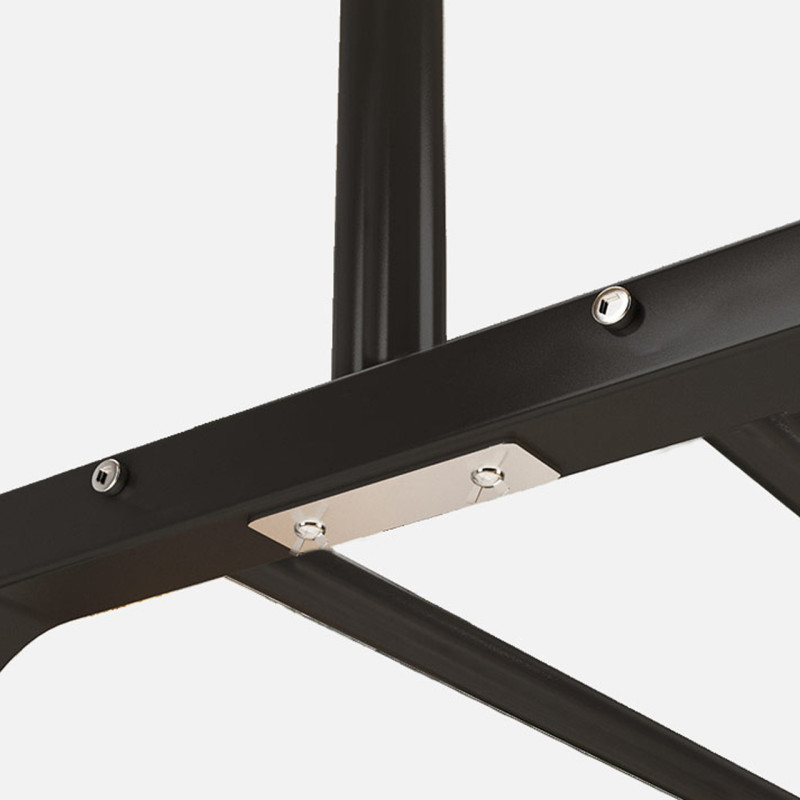 Напольная вешалка для одежды Double Floor Hanger 3, металл, 150×110×40 см, с полкой для обуви и крючками фото - 7