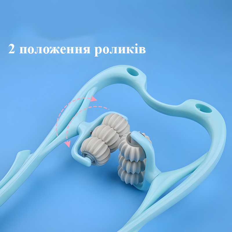 Ручной роликовый массажер для шеи, 6 Шариков,  AA8-2 фото - 3