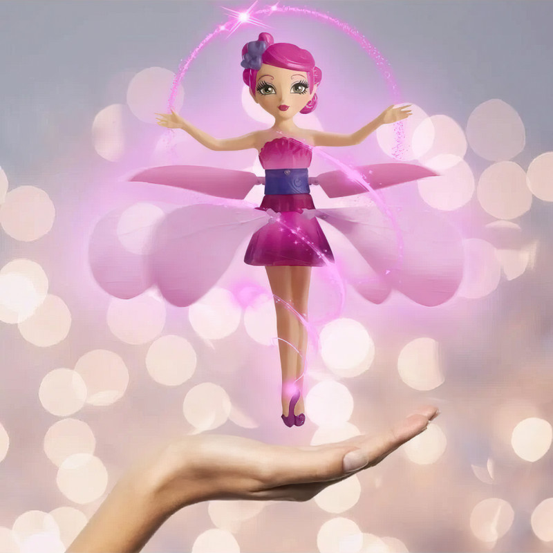 Кукла летающая фея Flying Fairy до 8 минут полета, с зарядкой от USB фото - 2