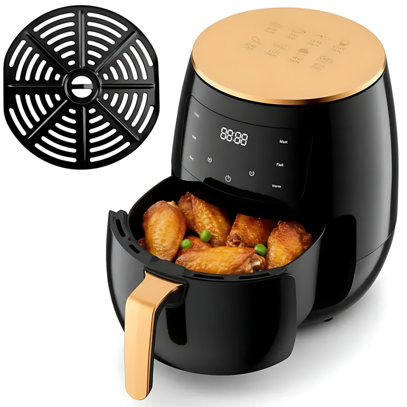 Аерогриль Black S-18 6L AirFryer MA655, 2600 Вт, 6 л, сенсорне керування, 8 програм, антипригарне покриття, аерофритюрниця фото - 5 Аерогриль Black S-18 6L AirFryer MA655, 2600 Вт, 6 л, сенсорне керування, 8 програм, антипригарне покриття, аерофритюрниця фото - 5