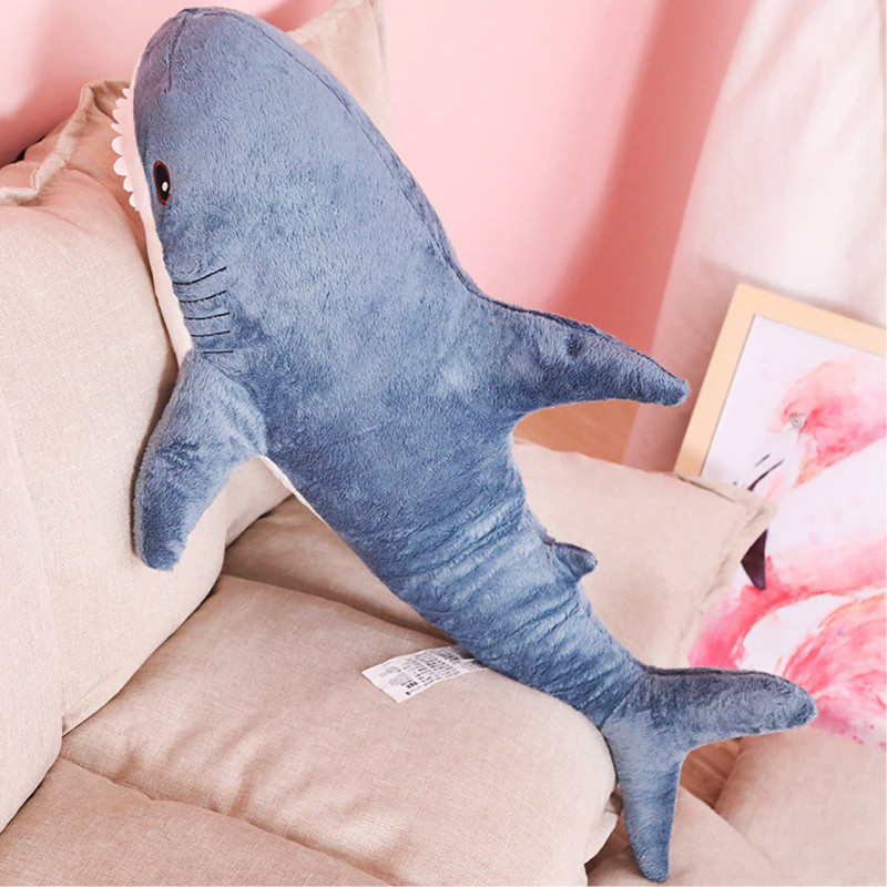 М'яка іграшка подушка акула IKEA BLAHAJ 60см фото - 5