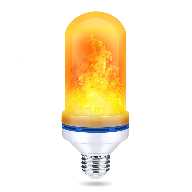Лампа светодиодная с эффектом огня Flame Bulb, 4 режима, в цоколь E27, 7 Вт, 2200 К, 700 Лм