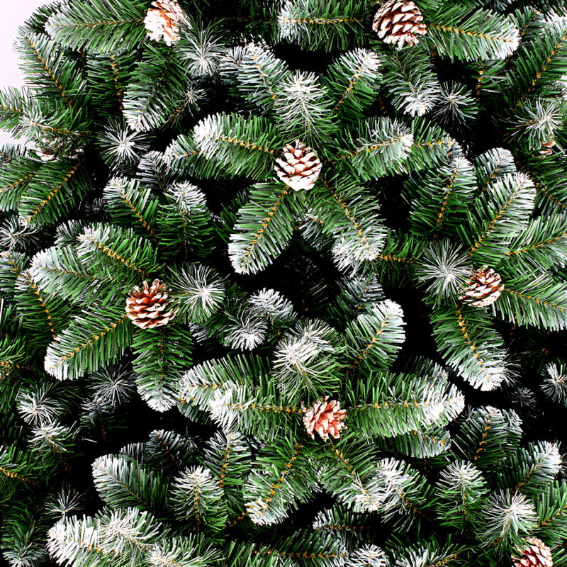 Штучна ялинка з ПВХ з шишками Elite Tree, гіпоалергенна, вогнестійка, українського виробництва, 2.5 м 3 фото - 5