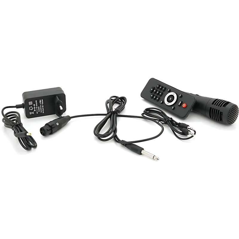 Портативная музыкальная колонка ZXX-7373, динамик 12'' 400 Вт, USB/SD/FM/BT/MIC/ДК, 53х35х28см фото - 10