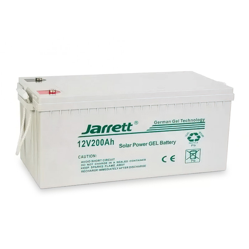Гелевий акумулятор Jarrett 12 В, 200 А·год для домашніх систем електроживлення фото - 2