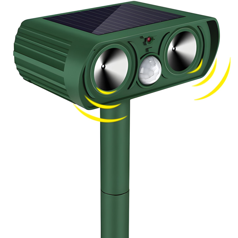 Ультразвуковой отпугиватель кротов и грызунов Solar Pest Reppeler ZF-858 на солнечной батарее фото - 3