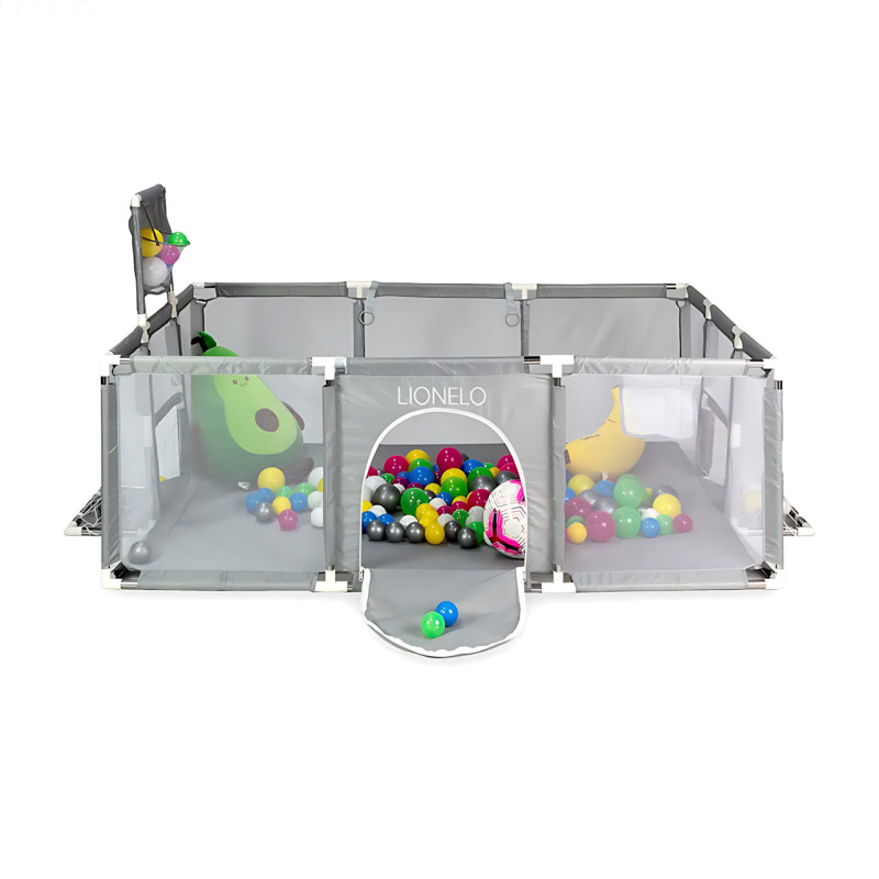 Дитячий манеж NX-21 (180&times;120 см) &mdash; ігровий сухий басейн із баскетбольним кільцем і воротами, сітчасті стінки, металевий каркас фото - 5