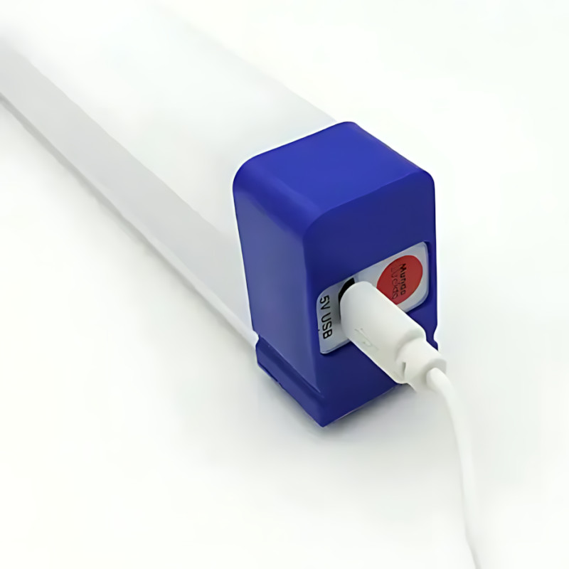 Світлодіодна USB LED-лампа-нічник на магніті, 60 Вт, 3 режими, IP65, 32 см, білий фото - 7
