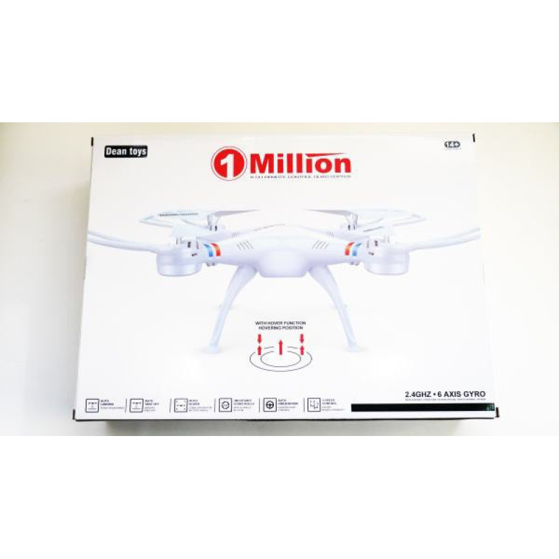 Квадрокоптер Tean Toys DRONE 1 Milliomn с Wifi камерой HD. радиус 120 метров, Белый фото - 4