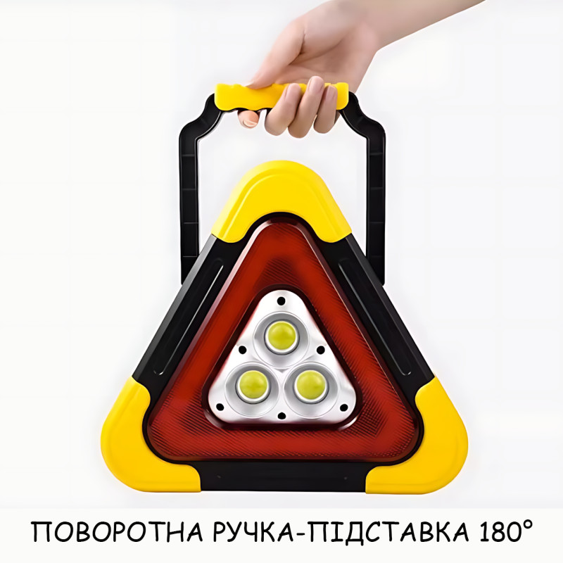 Прожектор светодиодный Hurry Bolt HB-7709 с солнечной панелью, аварийный LED-фонарь 500 лм, Power Bank, USB, красный свет SOS фото - 5