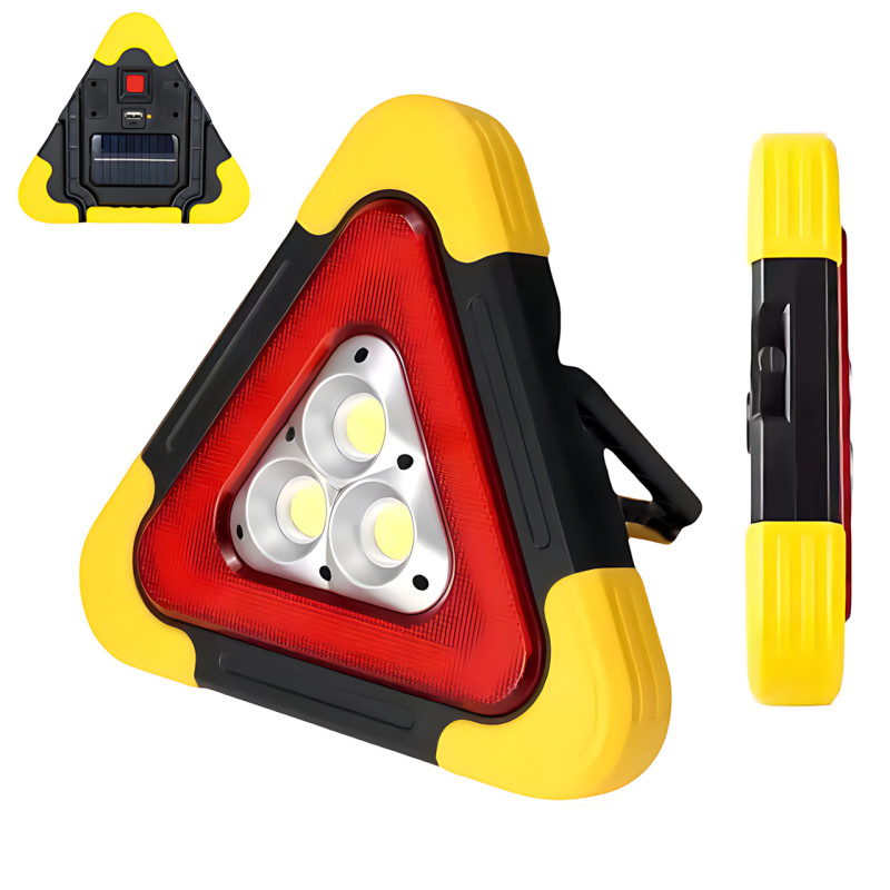 Прожектор светодиодный Hurry Bolt HB-7709 с солнечной панелью, аварийный LED-фонарь 500 лм, Power Bank, USB, красный свет SOS фото - 4