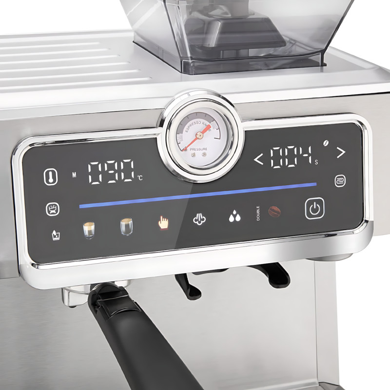 Кофеварка эспрессо с кофемолкой Zepline ZP-7305A – 3000 Вт, 20 Бар, сенсорное управление, капучинатор, 1.5 л фото - 8