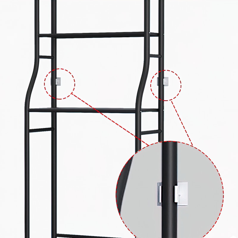 Посилена стійка на пральну машину Sailboat Washing Machine Rack TM-021, висотою 163 см, біла фото - 6