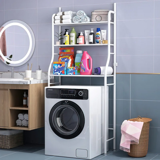 Посилена стійка на пральну машину Sailboat Washing Machine Rack TM-021, висотою 163 см, біла