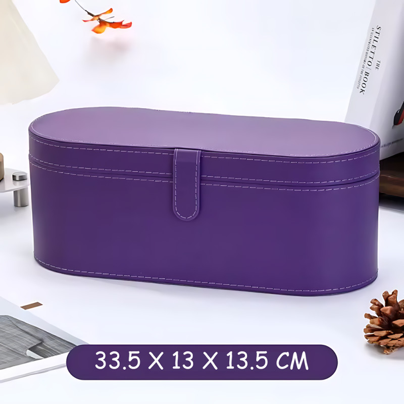 Стайлер Hot Air Styler 5-в-1 для укладки волос, 1000 Вт, эффект Коанда, 5 насадок, керамика, инфракрасный нагрев, фиолетовый кейс фото - 7