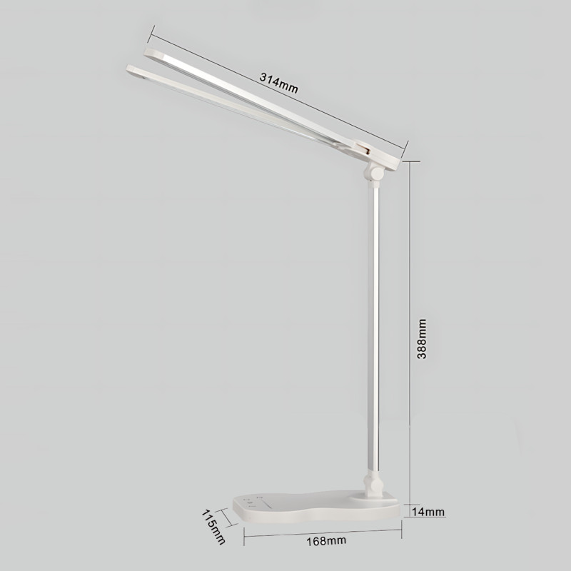 Настільна лампа Table lamp AND HA-85 з бездротовою зарядкою, складаною конструкцією, портом USB + таймером фото - 10