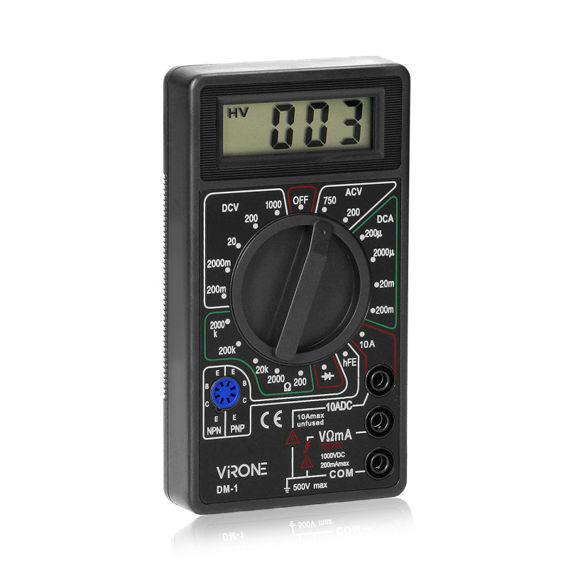 Мультиметр с цифровым дисплеем DT-830B, 2 измерительных щупа, 100 мкВ фото - 3