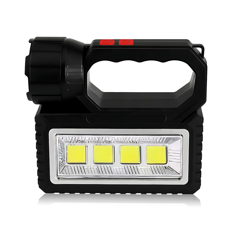 Солнечная зарядная станция OK-718S-B 10W, LED-фонарь, 3 лампочки, COB-подсветка, PowerBank, зарядка от солнца и 220В фото - 2