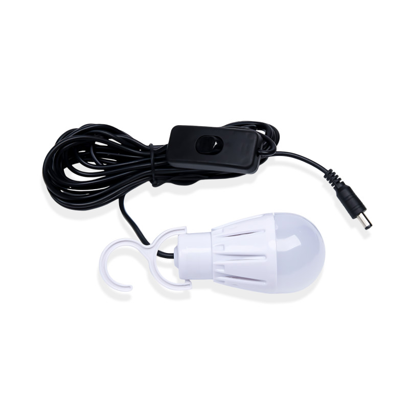 Солнечная зарядная станция OK-718S-B 10W, LED-фонарь, 3 лампочки, COB-подсветка, PowerBank, зарядка от солнца и 220В фото - 4