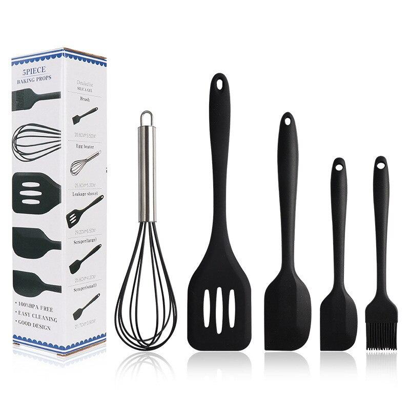 Набор из 5 предметов для кухни USA EASY Kitchen silicone set, силиконовые лопатки фото - 3