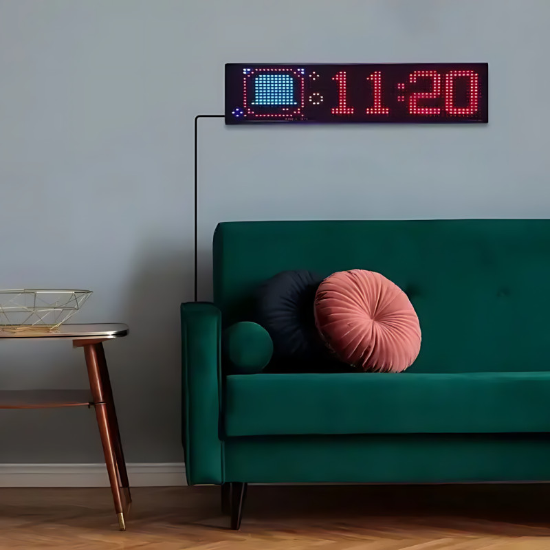 Гнучкий світлодіодний LED-дисплей ART-0566, RGB, Bluetooth керування з телефона та пульта, IP65, 37.4×9.2 см фото - 5