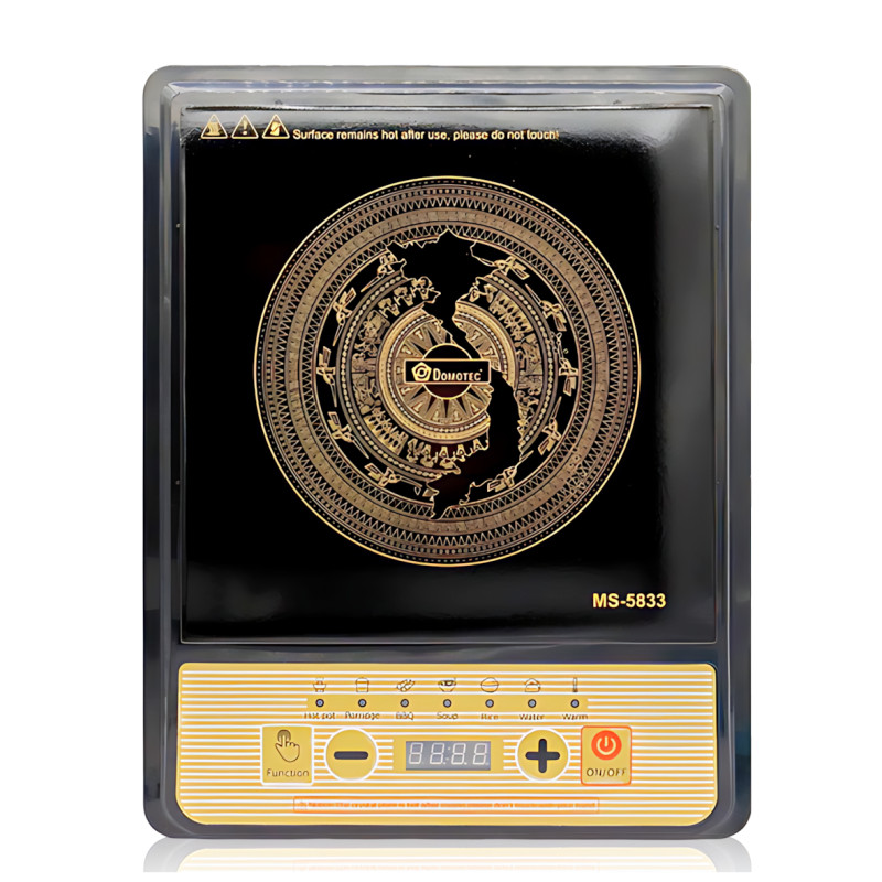 Електроплита індукційна Domotec MS-5833 портативна, 2000 Вт, сенсорне керування, 7 режимів, LED-дисплей, автовимкнення фото - 3