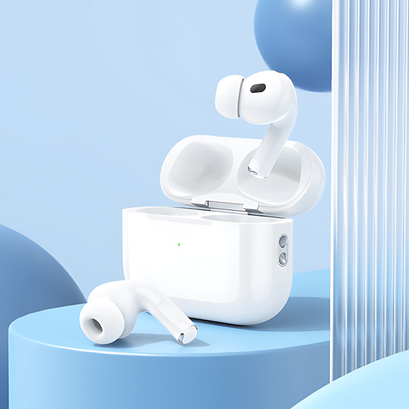 Bluetooth-гарнітура Borofone BW82, стерео, сенсорне керування, Bluetooth 5.4, LED-індикатор, білий фото - 8