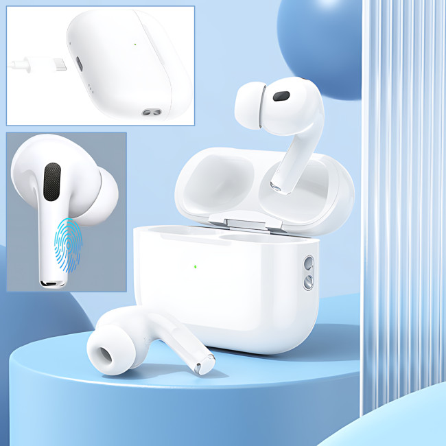 Bluetooth-гарнітура Borofone BW82, стерео, сенсорне керування, Bluetooth 5.4, LED-індикатор, білий