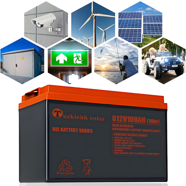 Акумулятор гелевий 6-GEL-100, Solar Gel Battery для сонячної панелі (12V100AH/10HR)