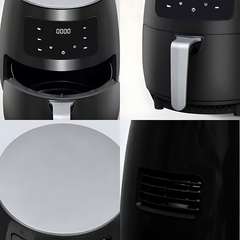 Аерофритюрниця Zip Line TOP W-500 6 л, 2800 Вт, сенсорне керування, LED-дисплей, таймер 30 хв, терморегулятор, чорний фото - 3