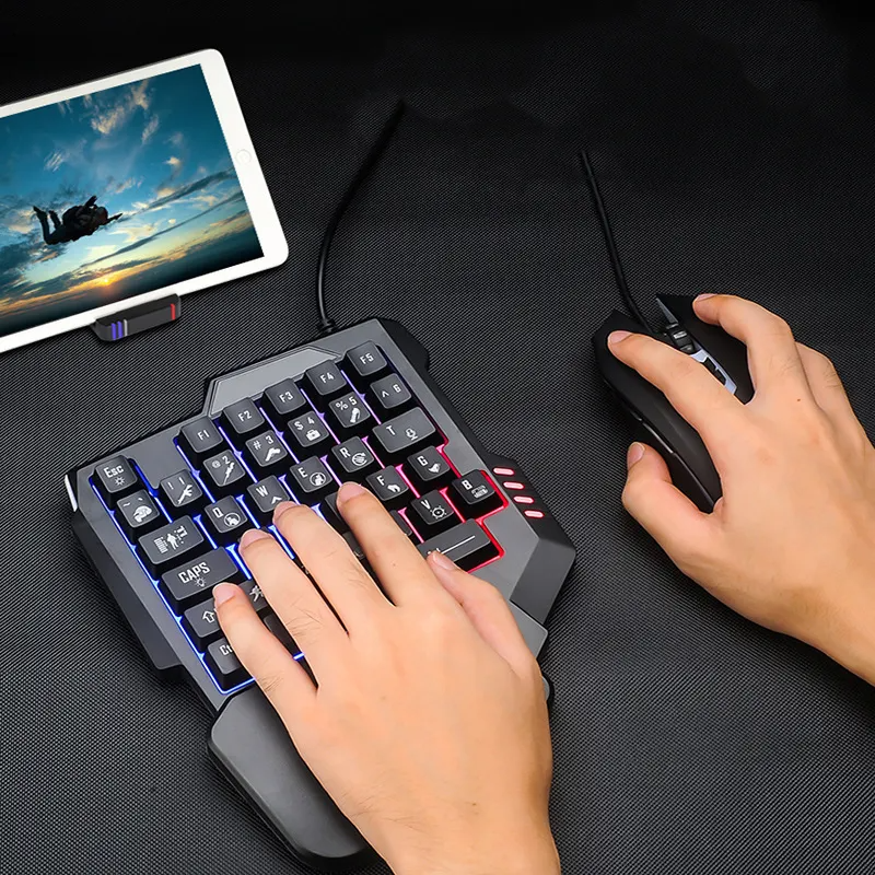 Ігровий набір клавіатури та миші для телефона 35 клавіш NEW KEYBOARD/MOUSE фото - 2