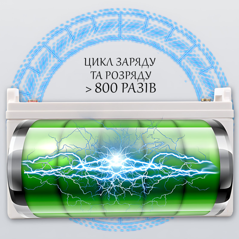 Гелевий акумулятор Opera Solar OS200-12 GEL, 12 В 200 Ah 10HR, 45 кг фото - 9