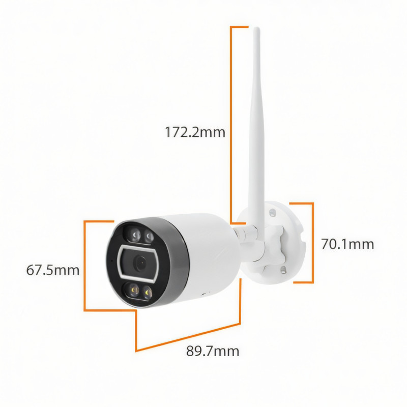 Уличная WIFI камера, наружное видеонаблюдение с  интеркомом, камера C16 TUYA 3.0 mp APP фото - 6