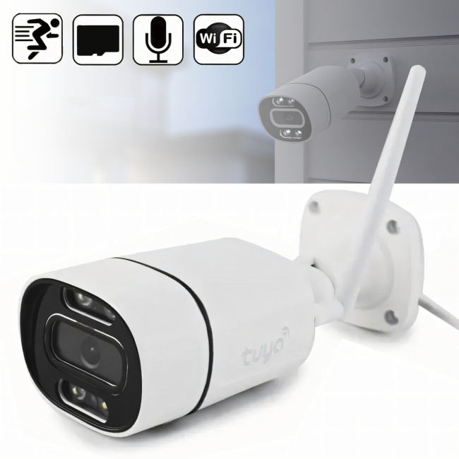 Уличная WIFI камера, наружное видеонаблюдение с  интеркомом, камера C16 TUYA 3.0 mp APP