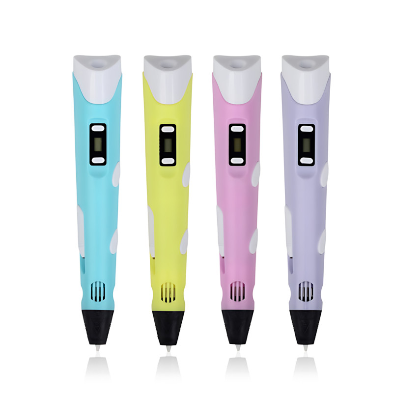 3D-ручка 6 поколения 3DPen-6 с LCD + графический планшет 8.5", набор для 3D-рисования, 100 м PLA, регулировка температуры Фиолетовый фото - 3