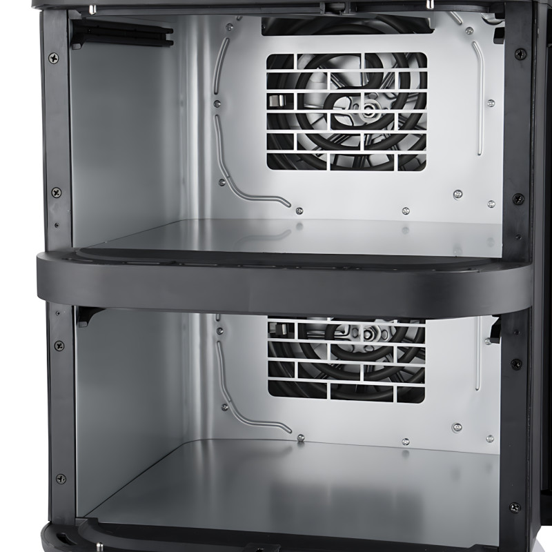 Аэрофритюрница Rainberg RB-2331 15 л, 4800 Вт, 2 камеры (2 чаши), складной боковой сенсорный LED-дисплей, 12 программ, аэрогриль фото - 3