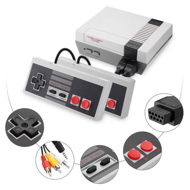 Ігрова приставка GAME NES 620, два джойстики, 620 вбудованих ігор, 8bit AV-вихід