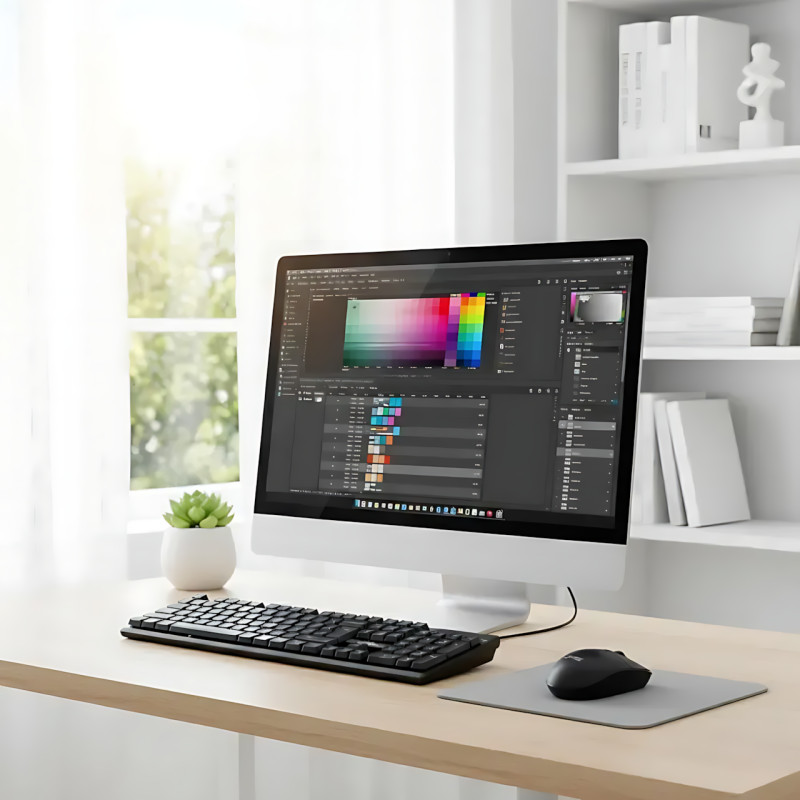 Проводная клавиатура JEDEL K19 USB, 104 клавиши, мембранная, полноразмерная 100%, раскладка RU/UA/EN, для Windows / Mac OS / Linux фото - 8