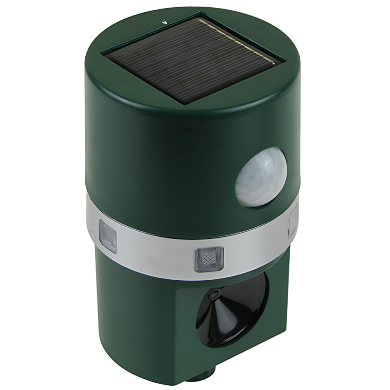 Ультразвуковой отпугиватель Solar Pest Repeller ZF 858  защита от животных, солнечная зарядка, датчик движения фото - 4