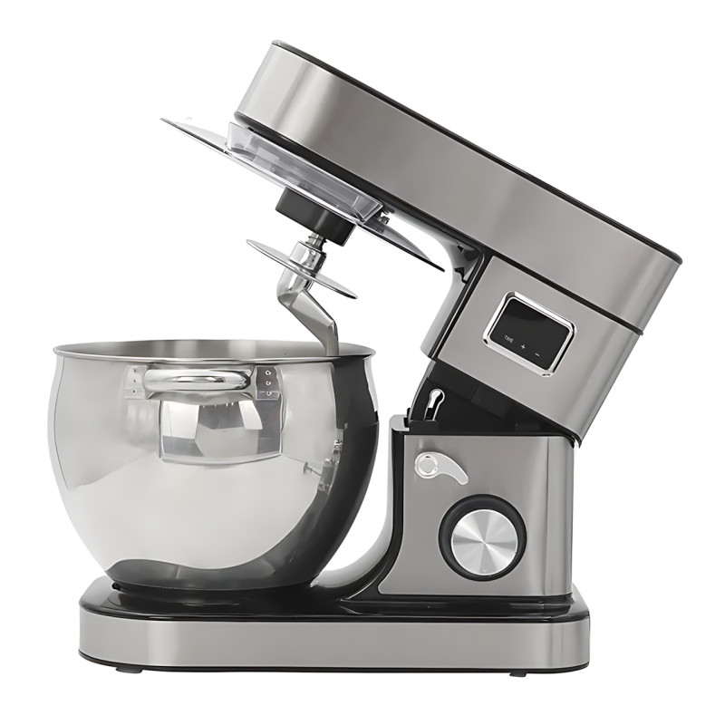 Планетарный миксер Hoffmans HM-8081 1600 Вт, тестомес с чашей 12 л, 6 скоростей, 3 насадки, турборежим фото - 3