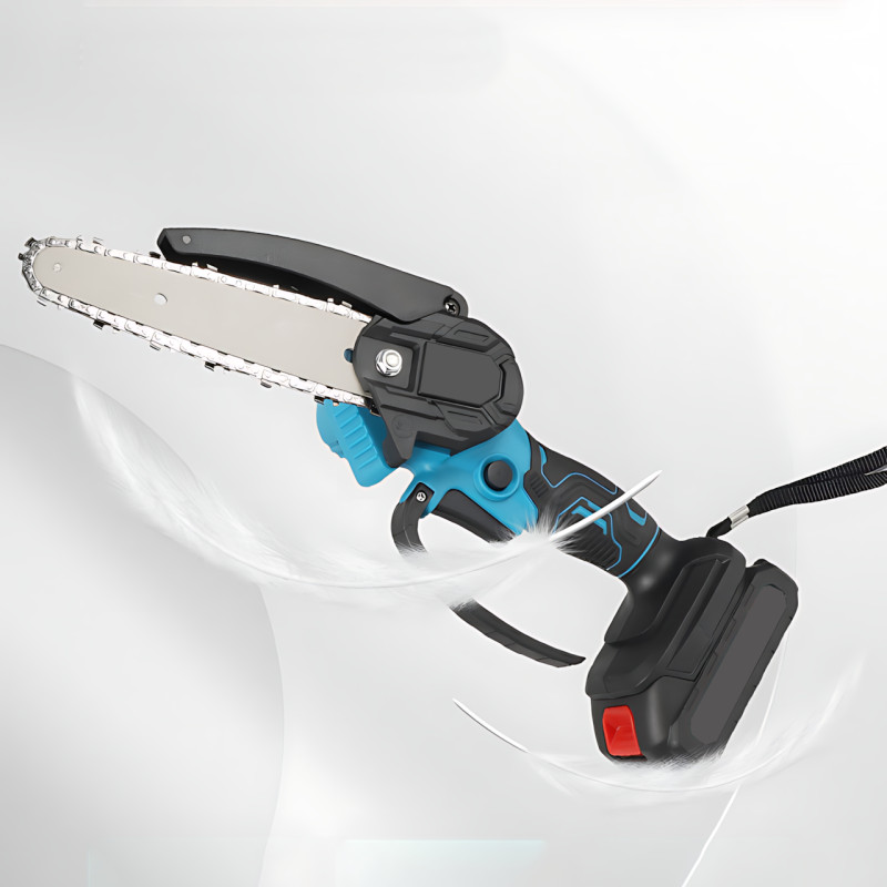 Аккумуляторная цепная пила DOMOTEC 48V Chain Saw (6" + 8") с кейсом и 2 АКБ фото - 4