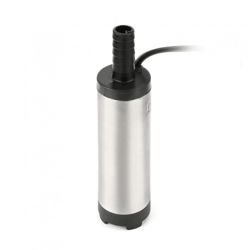Погружной насос для перекачки топлива UKC PUMP PRO, 12 В, 30 мм диаметр, от прикуривателя, серый фото - 4
