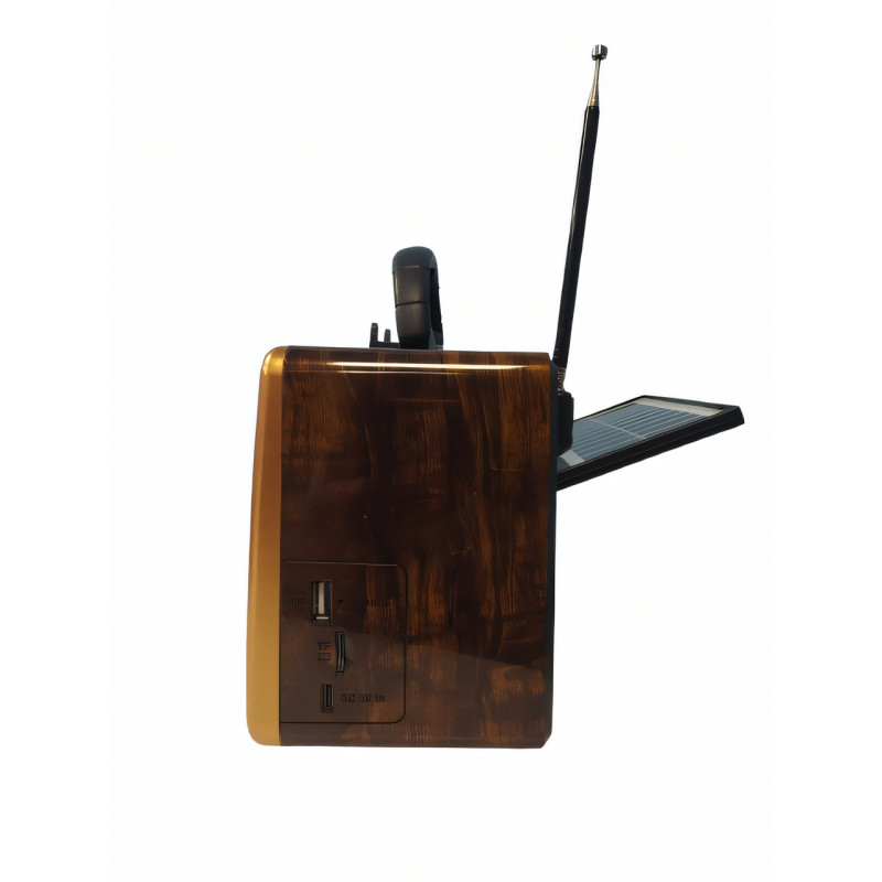 Радио RX BT 8080 с солнечной батареей, флешки и microSD, аккумулятор 1800 мАч, динамик 76 мм, кабель type-C фото - 5