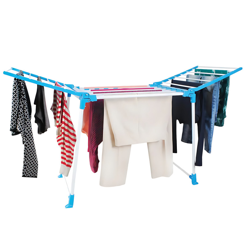 Складана сушарка для білизни Clothes dryer з тримачами для дрібних речей, 168 х 62 х 97 см, до 15 кг, фото - 6