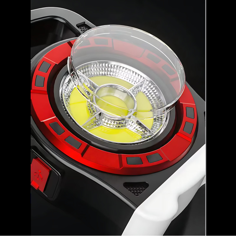 Ліхтарик акумуляторний прожекторний TORCH BL-6678C із сонячною панеллю і Power Bank, 300 лм, 3 режими, COB LED, акумулятор 18650 фото - 5