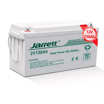 Гелевий акумулятор Jarrett GEL Battery 150 Ah 12V, офіційний, для solar панелей 6FM150