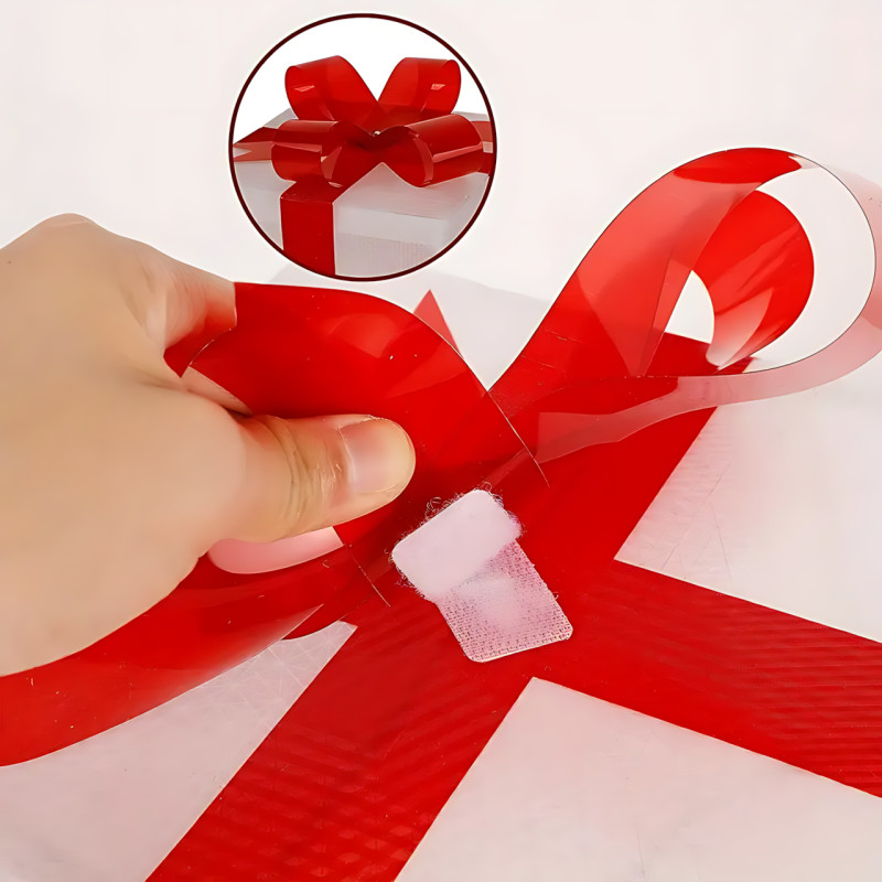 Набір декоративних святкових світильників MA760, три коробки-подарки з led-свіченням, USB-живленням, 8 режимами, червоний фото - 3